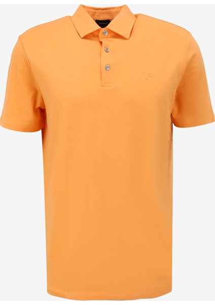 Açık Turuncu Erkek Polo Yaka Regular Fit Polo T-Shirt FC4SM-TST 0250
