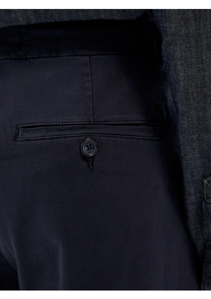 Erkek Düz Paça Slım Lacivert Pantolon fırsatları