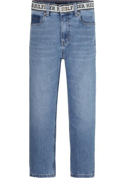 Tommy Hilfiger Normal Bel Mavi Erkek Denim Pantolon Archıve Reconstructed Mıd Wash