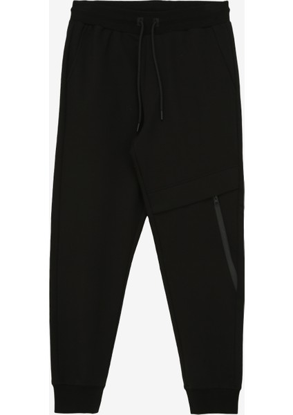 Siyah Erkek Classic Fit Eşofman Altı E-Weepy