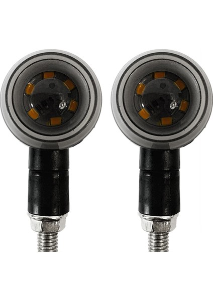 2 Adet Motosiklet Dönüş Sinyalleri 15LED Motosiklet Flaşör Göstergeleri Motosiklet Scooter Motosiklet Aksesuarları (Yurt Dışından)
