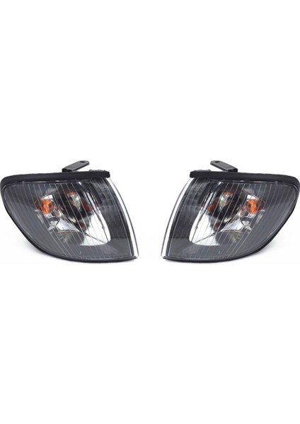 Çift Ön Far Köşe Işık Dönüş Sinyali Gösterge Lambası H1 Starex 1995-2005 Siyah (Yurt Dışından)