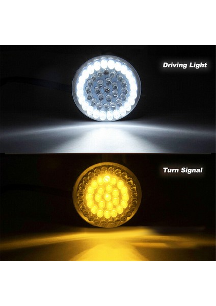 LED Dönüş Sinyalleri Ampuller, 2 Inç Ön Arka Siyah Kaplama Işıklar Touring Softail Motosiklet Için Füme Lensler Kiti (Yurt Dışından)