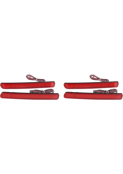4x LED Arka Tampon Reflektör Işık Kırmızı Araba Sürüş Fren Sis Lambası 3 4/L320 2005-2013 (Yurt Dışından)
