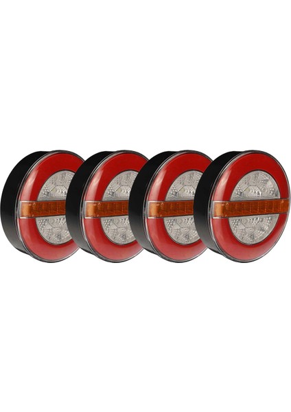 4x 12-24V 32 LED Römork Hamburger Arka Kuyruk Işık Sürüş Durdurma Dönüş Sinyali Ters Işık Kamyon Kamyon Van Karavan (Yurt Dışından)