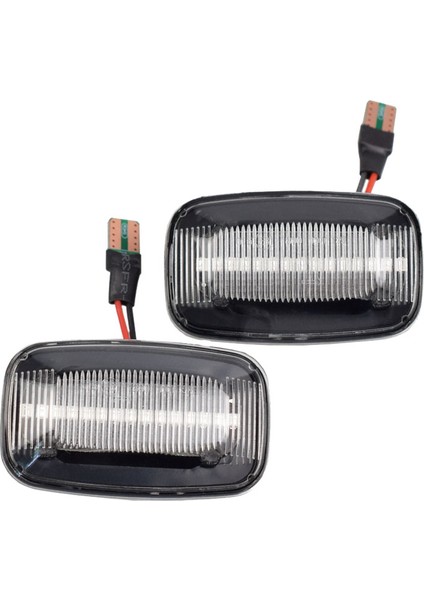 2 Adet Araba Dinamik LED Yan Sinyal Lambası Land Cruiser 70 80 100 Serisi Için Sinyal Işığı Açın (Yurt Dışından)