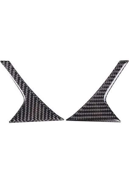 Araba Karbon Fiber Arka Kuyruk Işık Lambası Kapağı Garnitür Şerit Arka Lambası Kaş Kapağı Trim Için C7 14-19 (Yurt Dışından)