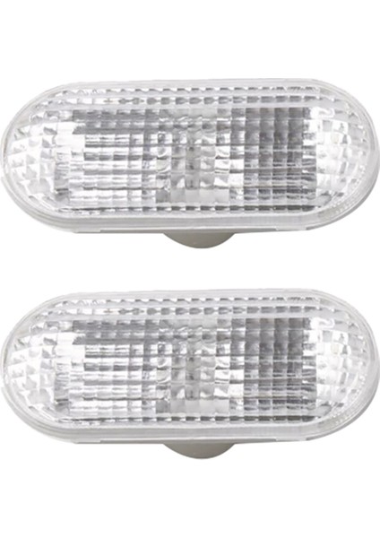 1 Çift Beyaz Araba Yan Sinyal Lambası Dönüş Sinyal Işığı 4M5A-13K309-AA Focus 2 2005-2008 Için (Yurt Dışından)