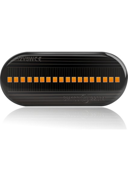 Golf Için Yan Dönüş Sinyali 12 V LED Akış Yan Işık 14805294 4M5A13K309AA Siyah Kabuk (Yurt Dışından)