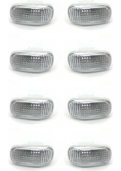 8x Yan Dönüş Sinyal Işığı Ön Işaret Lambası City Stream Odyssey -V Fıt Jazz 2002-2014 Beyaz (Yurt Dışından)