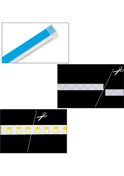 4 Adet Drl 60CM Gündüz Farı 12V Esnek Yumuşak Tüp Kılavuzu ile Başlangıç Taraması Araba LED Şerit Dönüş Sinyali Beyaz/sarı (Yurt Dışından)