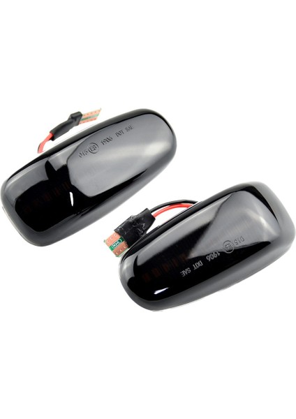 Araba LED Dinamik Yan Işaretleyici Sinyal Lamba Işığı Dönüş Lambası W210 W202 W208 R170 W638 Siyah (Yurt Dışından)