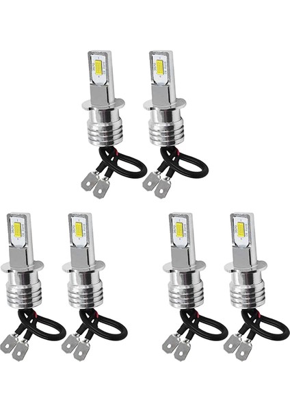 3x 2x H3 Süper Parlak LED Far Sis Farı Sürüş Lambası Ampul Kiti 6000K Beyaz 100W (Yurt Dışından)