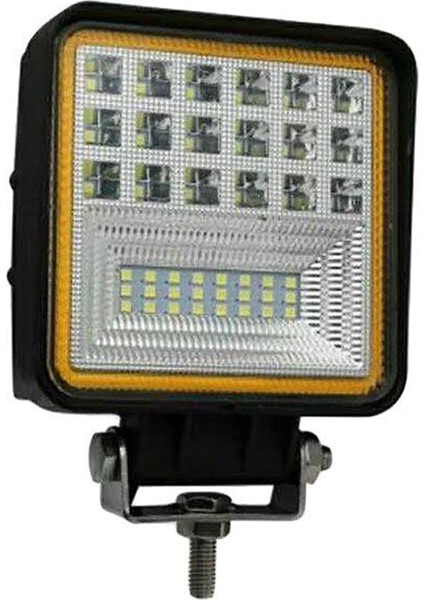 Adet Araba LED Işık Çubuğu 4 Inç 6000K 126W LED Sürüş Çalışma Işığı Lambası Far Off Road Kamyon Suv Atv Tekne Için, 28MM (Yurt Dışından)