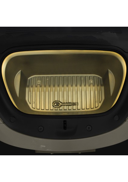 Model Y 2021-2023 Için Araba Ön Bagaj LED Çevre Aydınlatma Şeridi Kargo Alanı Işık Kitleri - Sıcak Işık (Yurt Dışından)