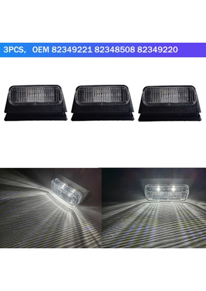 Kamyon Fm Kamyon Kabin Sinyal Işıkları Yan Marker Işık 82349221 82348508 82349220 Için 24V LED Üst Işıklar (Yurt Dışından)