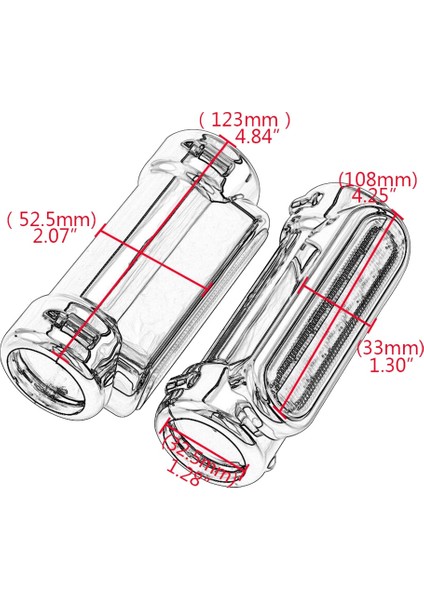 LED Direksiyon Çubuğu Koruma Işığı Motosiklet Bar Koruma Motosikletler Için Dönüş Sinyali Kolu Işığı Gümüş (Yurt Dışından)