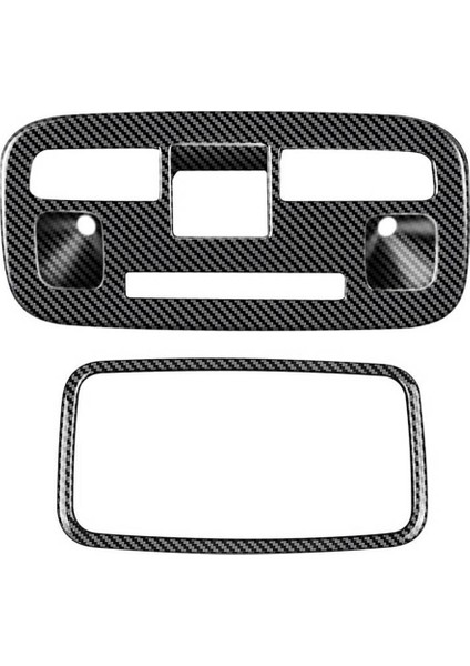 2 Adet Araba Karbon Fiber Iç Ön Arka Okuma Lambası Lambası Kapağı Trim Etiket Aqua 2021 2022 Rhd (Yurt Dışından)