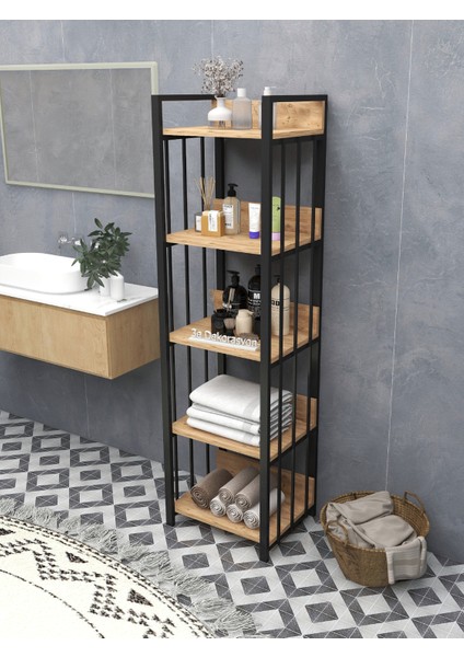 Banyo Dolabı Raflı Mikrodalga Dolabı Çok Amaçlı Düzenleyici Mutfak Dolabı Kiler Rafı Mdf 170 cm indirimleri