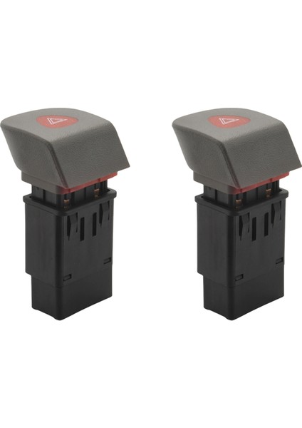 Kangoo I 1997-2008 7700308821 Için 2x Araba Tehlike Acil Işık Flaşör Anahtarı (Yurt Dışından)