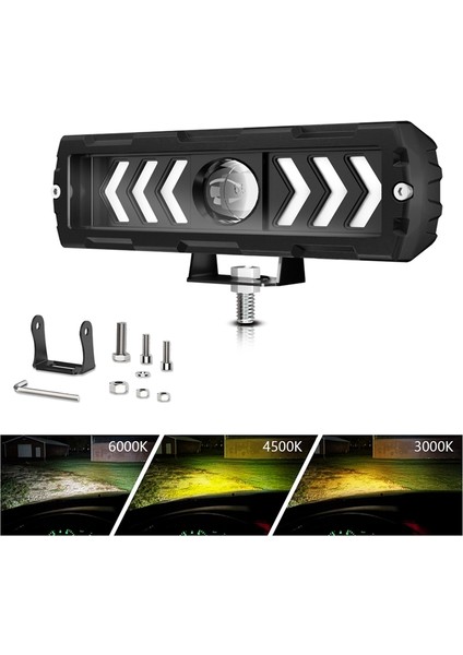6 Inç LED Işık Çubuğu Offroad Sürüş Çalışan Çalışma Işığı Sis Lambaları Spot Kamyon Atv Suv Utv Motosiklet Için (Yurt Dışından)