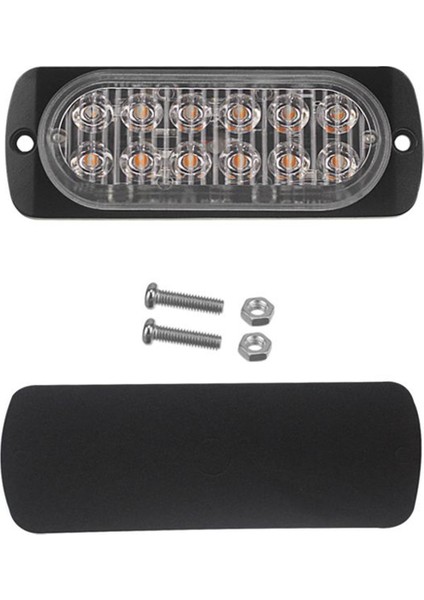 Devre Kartı + LED Boncuk DC12-24V Pikap Flaşör Işığı 12LED 112X41MM, F (Yurt Dışından)