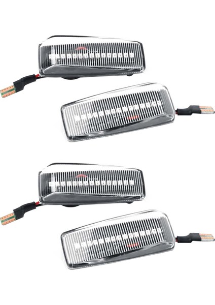 4x Araba Dinamik Yan Işaretleyici Işık Dönüş Sinyali Göstergesi Ces Sl Sınıfı W201 190 W202 W124 W140 R129 (Yurt Dışından)