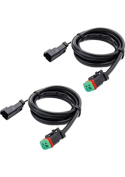 2 Kurşun 1 In1 Deutsch Çift Çıkışlı Dt Dtm Dişi Konnektör Soket Adaptörleri LED Sis Lambası LED Pod Işıkları LED Işık Çubuğu (Yurt Dışından)