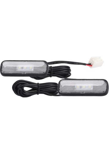 2 Adet Araba Işık LED Iç Atmosfer Işığı Dekorasyon Lambası Ortam Ayak Işığı 10TH 2018-2020 Beyaz (Yurt Dışından)