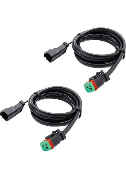 2 Kurşun 4 In1 Deutsch Çift Çıkışlı Dt Dtm Dişi Konnektör Soket Adaptörleri LED Sis Farı LED Pod Işıkları LED Işık Çubuğu (Yurt Dışından)