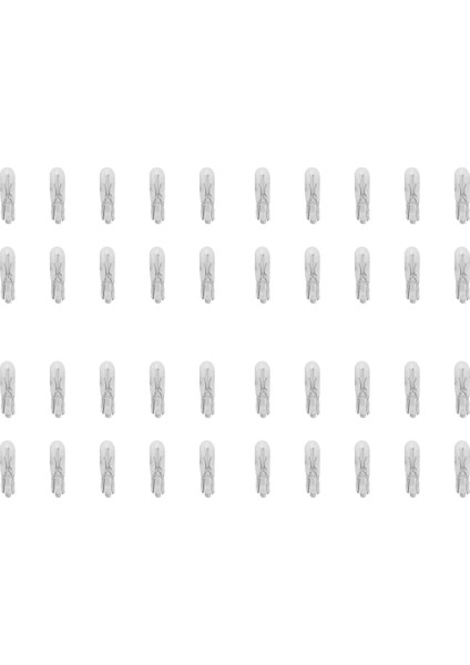 40 Adet T5 17 86 206 286 Halojen Ampul Araç Gösterge Paneli Lambası Otomatik Kama Ön Panel Lambası 1.2W 12V Sıcak Beyaz (Yurt Dışından)