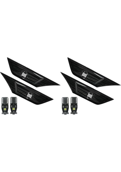 2016-19 Jdm Için Led'li 2x Duman Renkli Lens Yan Işaret Lambası Işığı (Yurt Dışından)