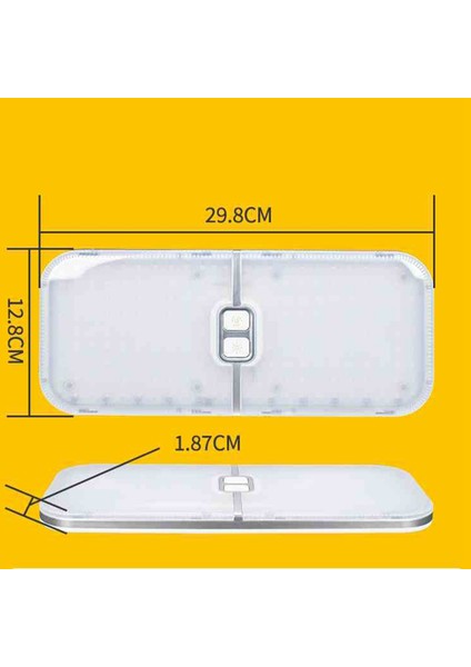 Rv Işıkları Iç Mekan, 3 Renkli Tem Kampçı Işığı, 204 LED Kısılabilir LED Işık Armatürü, Rv/kampçılar/araba/römork/tekne Için (Yurt Dışından)
