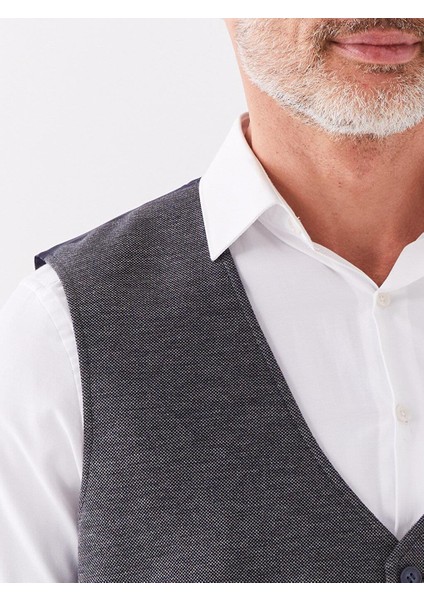 Formal Dar Kalıp Erkek Klasik Yelek