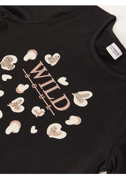 Kids Bisiklet Yaka Uzun Kollu Kız Çocuk Tişört modelleri