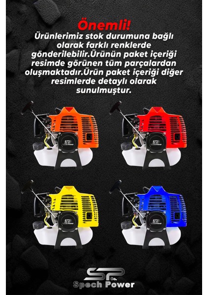 14 Hp Yan Tipi Benzinli Motorlu Ot Çalı Tırpanı Çim Biçme Tirpan Makinesi Misine Hediye modelleri