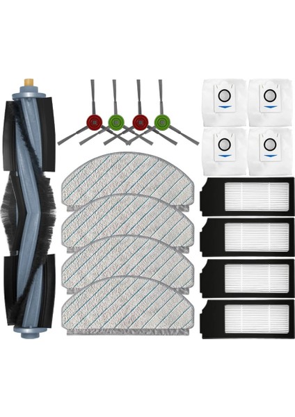 Ektrikli Süpürge Parçaları, X1 Plus / T10 Plus Robot Süpürge Yedek Parça Aksesuarları Için Ana Yan Fırça Hepa Filtre Toz Torbası Paspas Bez Bez, Gösterildiği Gibi (Yurt Dışından)