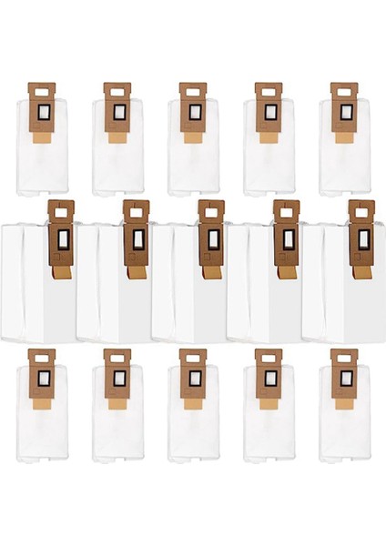Süpürme Aksesuarları, Taş Süpürme Robotu Aksesuarlarına Uygun S7 T7S T7SPLUS Ektrikli Süpürge Filtre Torbası Teneke Kutu Ektrikli Süpürge Toz Torbası, Beyaz ve Kahverengi (Yurt Dışından)