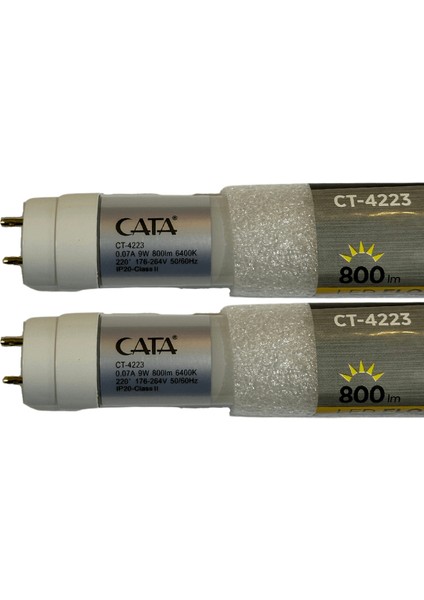 CT-4223 9W 6400K (Beyaz Işık) G13 Duylu LED Floresan (2 Adet)