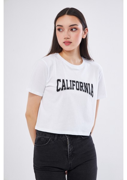 Crop Baskılı T-Shırt fiyatları