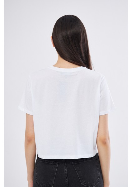 Crop Baskılı T-Shırt fırsatları