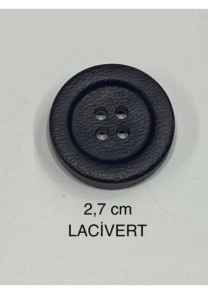 Kaban Mont Düğmesi Takımı/ Italyan Düğme/ 6 Lı Set/2,7 Cm/ Lacivert fırsatları