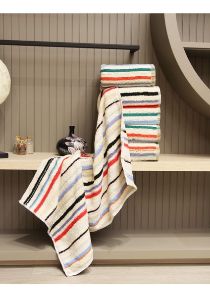 Pamuklu 6'lı 50X90 cm Karma Renkli El & Yüz Havlu Seti fiyatları
