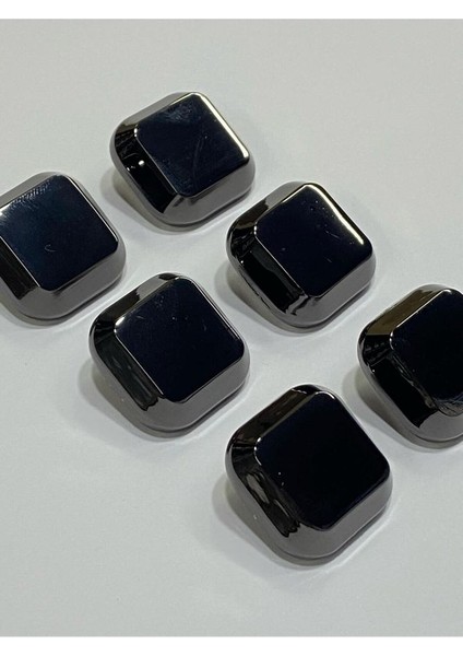 Metal Düğme/trençkot Ceket Boyu/ 6 Lı Set/2,2 Cm/jx3/siyah