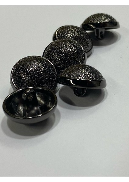 Metal Düğme/hırka Yelek Boyu/ 6 Lı Set/1,8 CM/JX019/ANTRASIT fiyatları