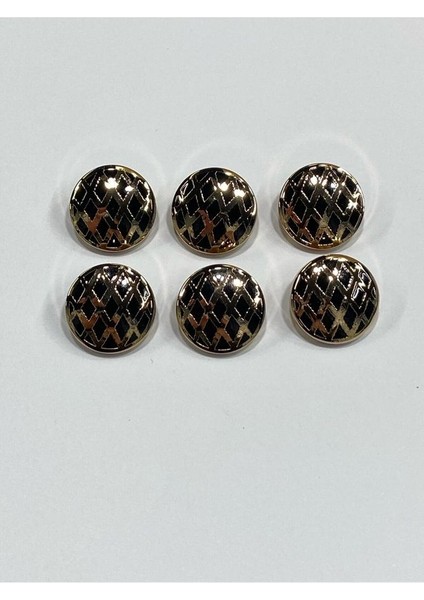 Metal Düğme/hırka Yelek Boyu/ 6 Lı Set/1,8 CM/JX008