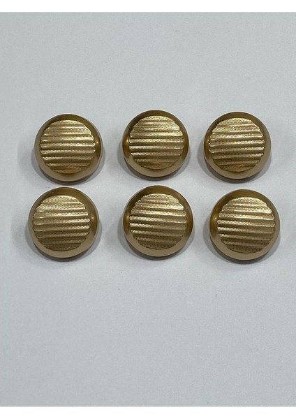 Metal Düğme/hırka Yelek Boyu/ 6 Lı Set/1,8 CM/JX30/MAT Gold fiyatları
