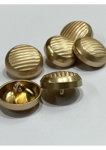 Metal Düğme/hırka Yelek Boyu/ 6 Lı Set/1,8 CM/JX30/MAT Gold modelleri