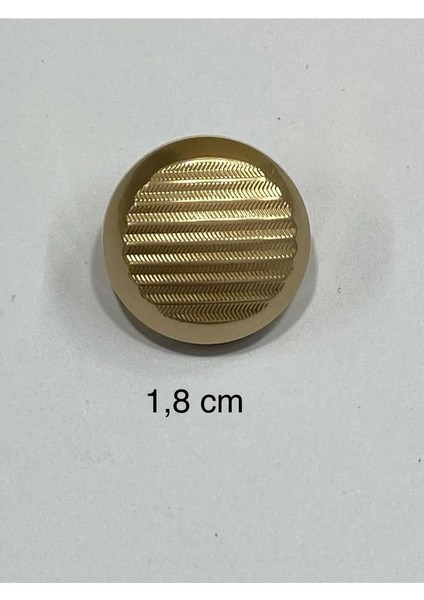 Metal Düğme/hırka Yelek Boyu/ 6 Lı Set/1,8 CM/JX30/MAT Gold fırsatları