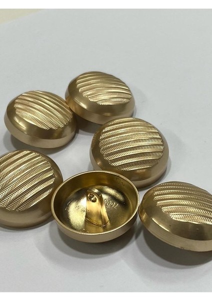 Metal Düğme/trençkot Ceket Boyu/ 6 Lı Set/2,5 CM/JX30/MAT Gold modelleri